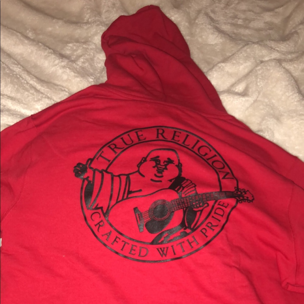 Red True Religion hoodie